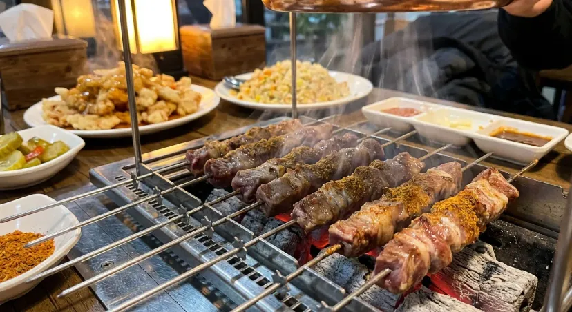 성수동 양꼬치 숯불 구이